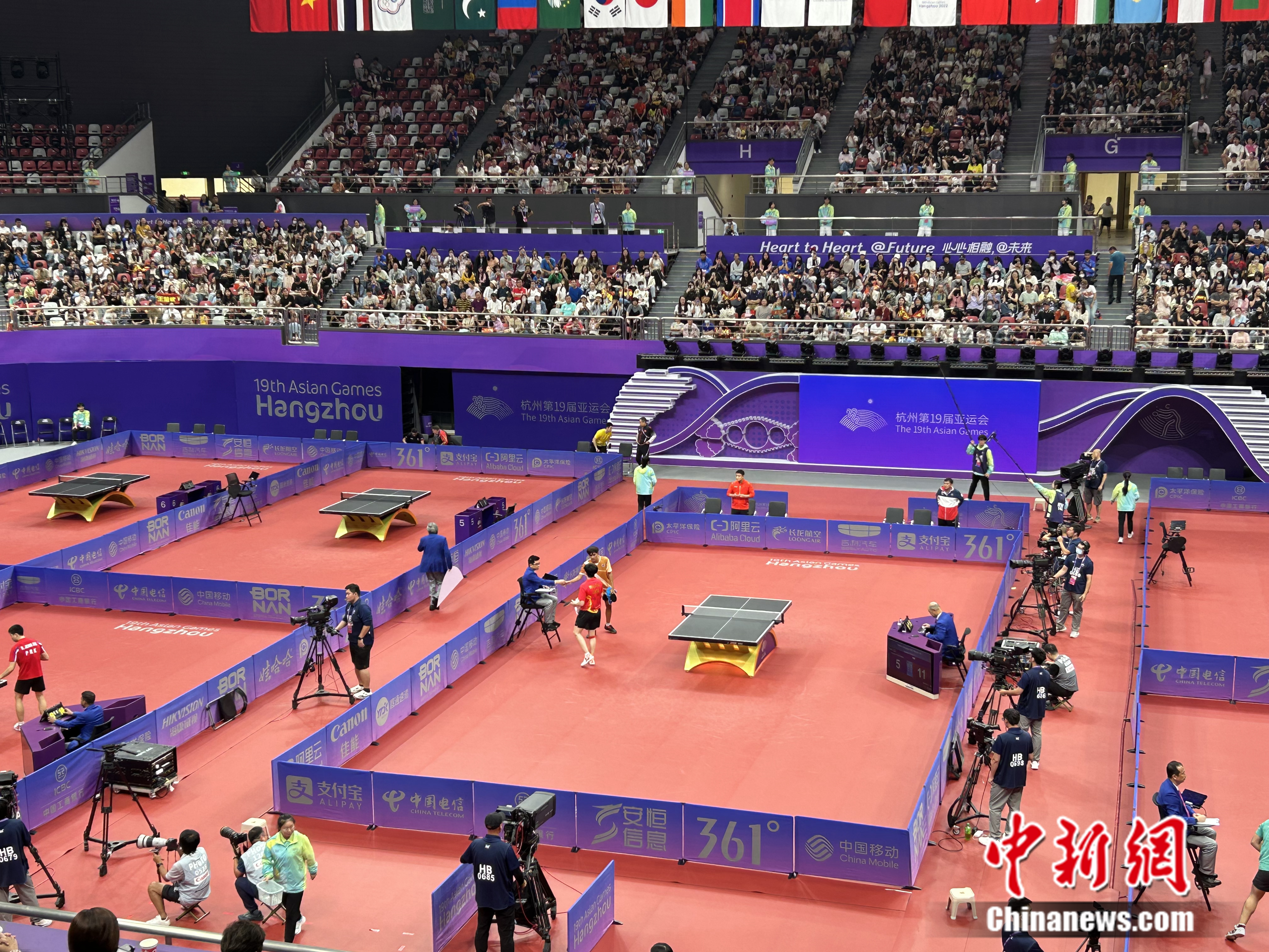 王楚钦直落四局力克泰国选手 晋级亚运会男单四